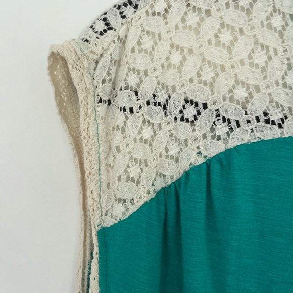 Prana Angelina Lace Drawstring Waist Midi Dress Organic Size Medium - Picture 7 of 9